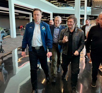 Musk y Milei, durante la