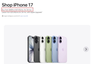Apple subió el precio del iPhone 17.