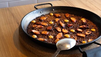 Paella de pulpo del restaurante