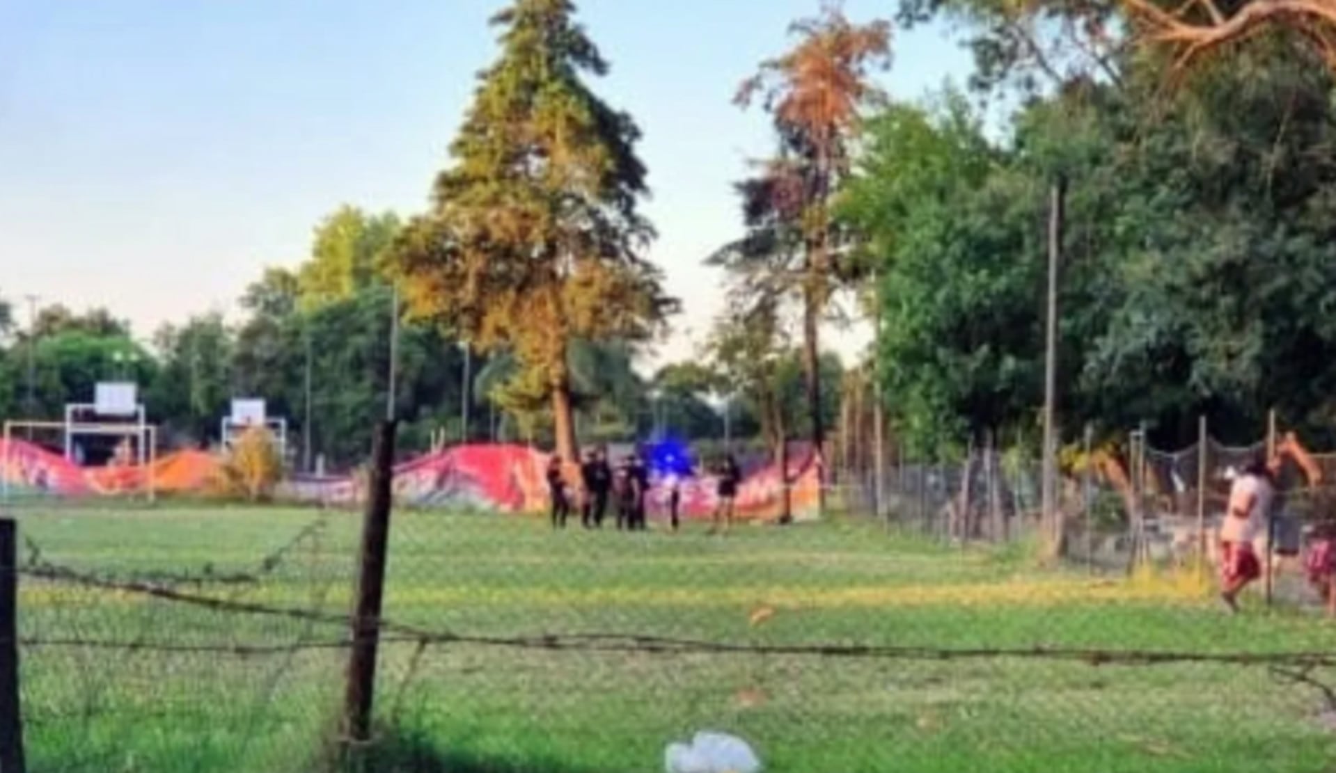 El predio del club donde el adolescente fue encontrado muerto (El Ciudadano)