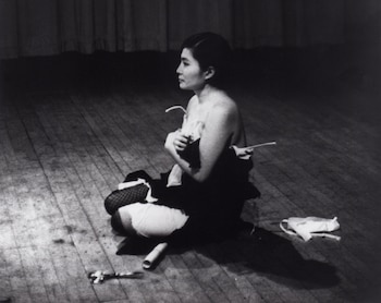 Yoko Ono Cut Piece, 1964.