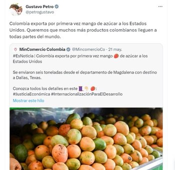 A través de su cuenta