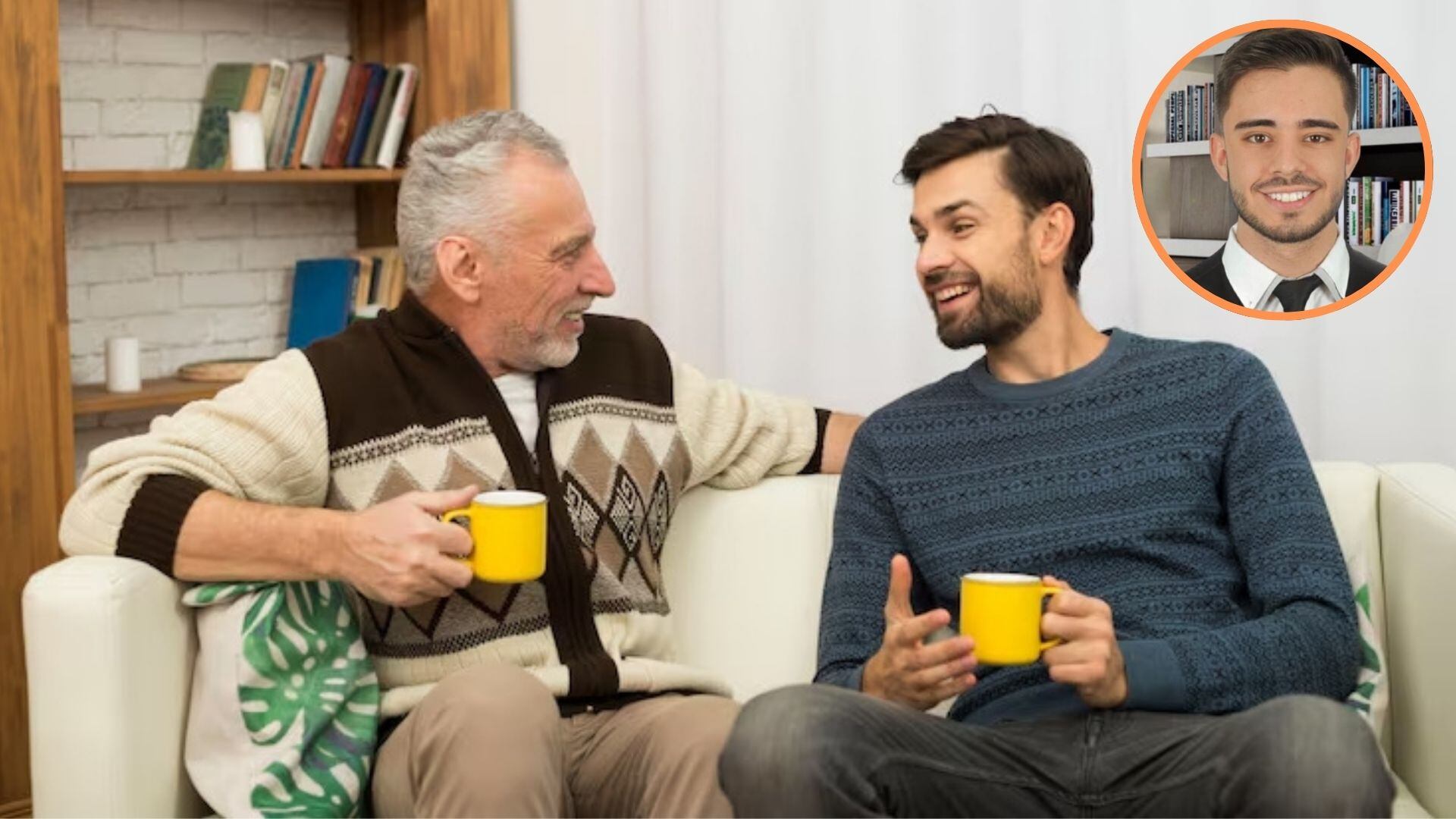 Imagen representativa de dos personas conviviendo (Composición Infobae)