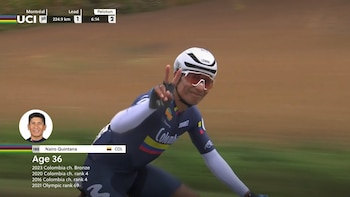 Nairo Quintana despidiéndose del ciclismo profesional - crédito Montreal UCI