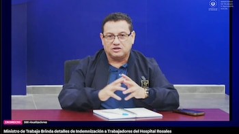 Convoca el Ministerio de Trabajo a iniciar trámites por la indemnización de 1.000 ex empleados del Hospital Rosales (Captura de pantalla de la transmisión en directo).