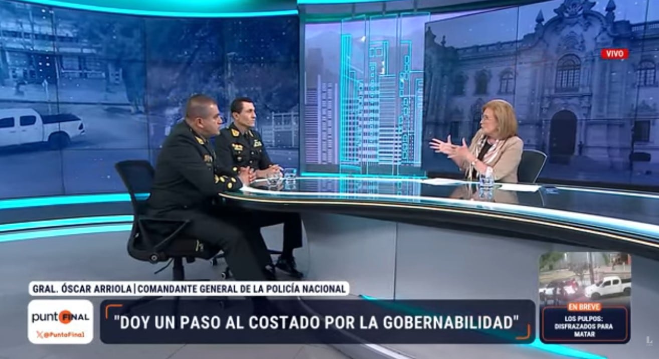 Fredy López, nuevo jefe de la PNP, defiende capturas tras masacre de Trujillo: “Los procedimientos han sido los más acertados”. Captura: Punto Final.