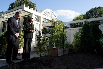 Kamala Harris y su esposo