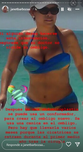 Janet Barboza se refirió al