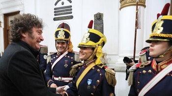 Javier Milei asistió al encendido