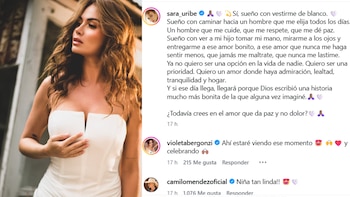 En su mensaje, la presentadora compartió sus deseos de vivir un amor basado en el respeto y la tranquilidad, dejando claro su anhelo de una relación sólida y estable - crédito @sara_uribe @jonsondfotos/ Instagram
