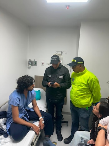 La captura de José David López Celis se realizó en una clínica del norte de Bogotá por orden del Juzgado 32 de Control de Garantías - crédito prensa Policía Nacional
