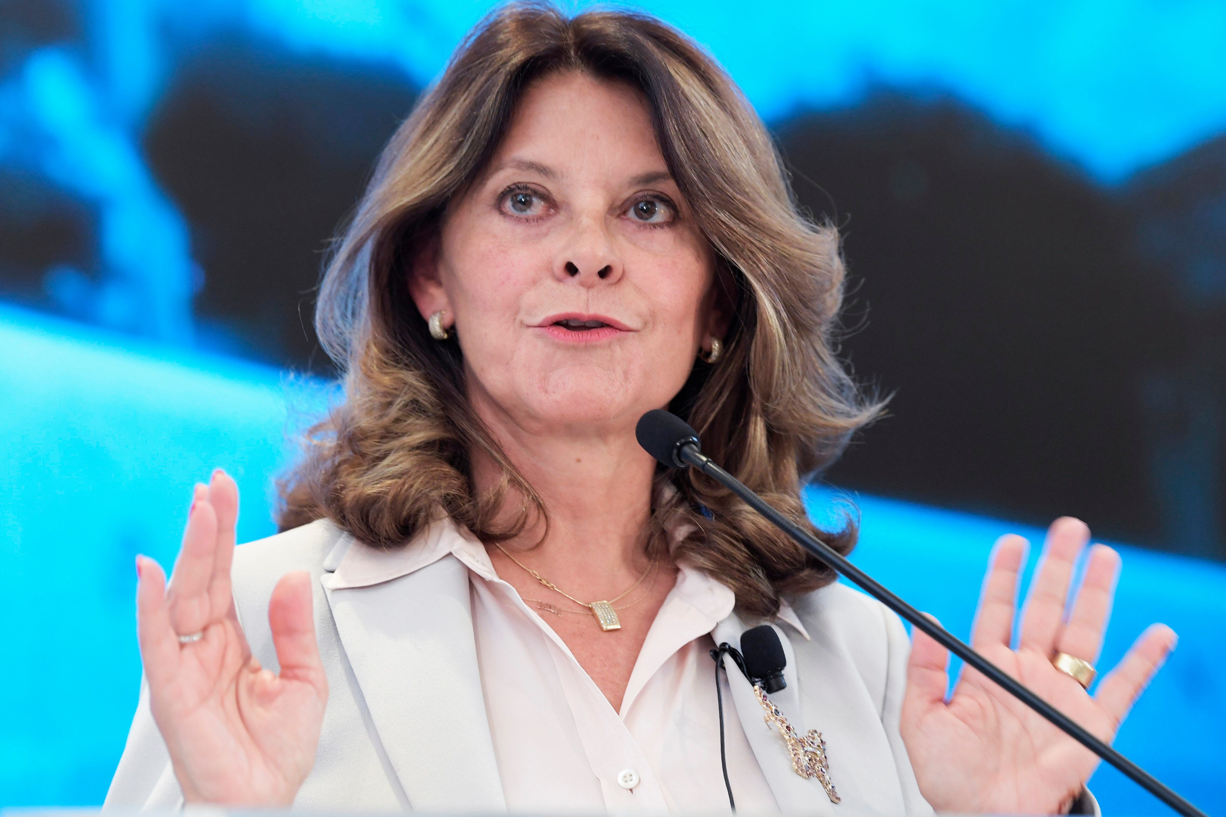 Marta Lucía Ramírez llamó a unir fuerzas políticas y empresariales en Colombia - crédito Lenin Nolly/EFE
