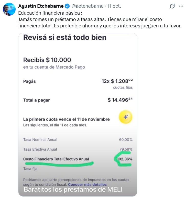 Tuit Agustín Etchebarne (VisualesIA)