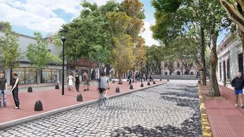 La obra incluye el readoquinado