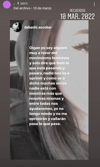 Debanhi Escobar simpatizaba con el