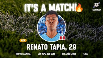 Renato Tapia, refuerzo de peso