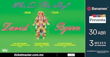 La preventa de boletos para los conciertos de David Byrne en México inicia el 30 de abril a través de Banamex, con fechas confirmadas en Ciudad de México, Guadalajara y Monterrey (Ocesa)