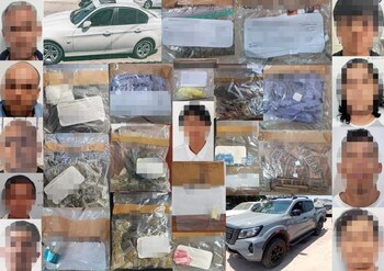 Marihuana, cristal, metanfetamina y cocaína