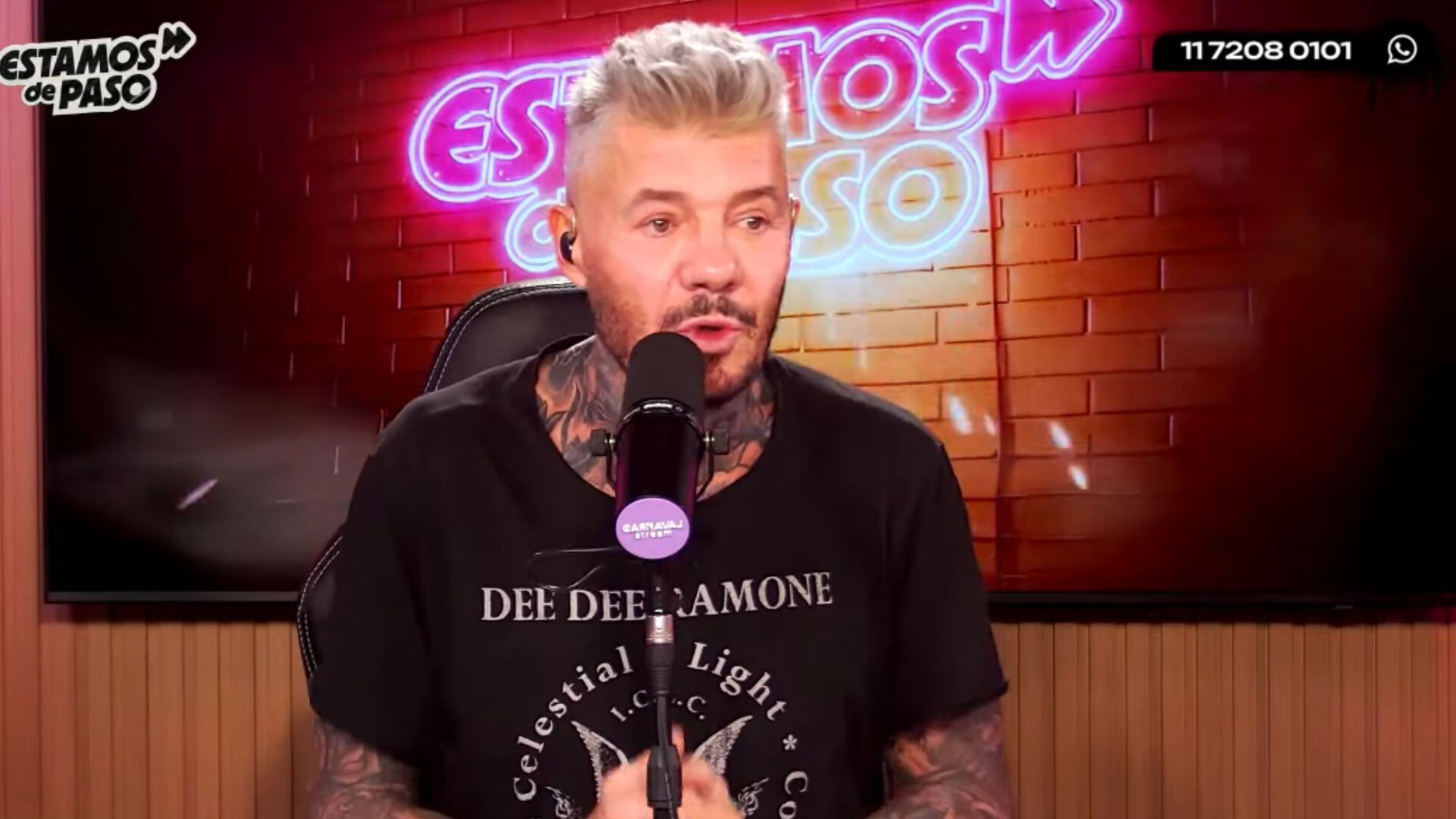 Marcelo Tinelli anuncia el fin de su relación con Milett Figueroa en su streaming. YouTube: 'Estamos de paso'