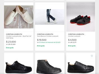 Algunos zapatos marca Christian