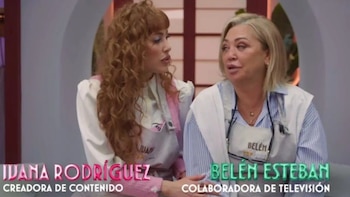 Ivana Rodríguez y Belén Esteban en 'Top Chef: dulces y famosos' (RTVE)