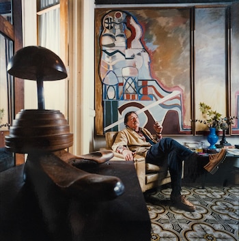 Miguel Dávila en su taller