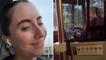 La tiktoker mostró felicidad al