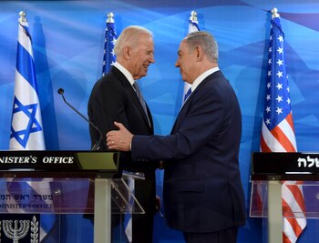 Joe Biden y Benjamin Netanyahu