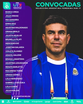 La selección argentina femenina Sub 17 jugará el Mundial