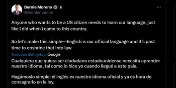 Bernie Moreno, senador de origen