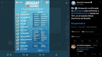 Alineación uruguaya, cuartos de final