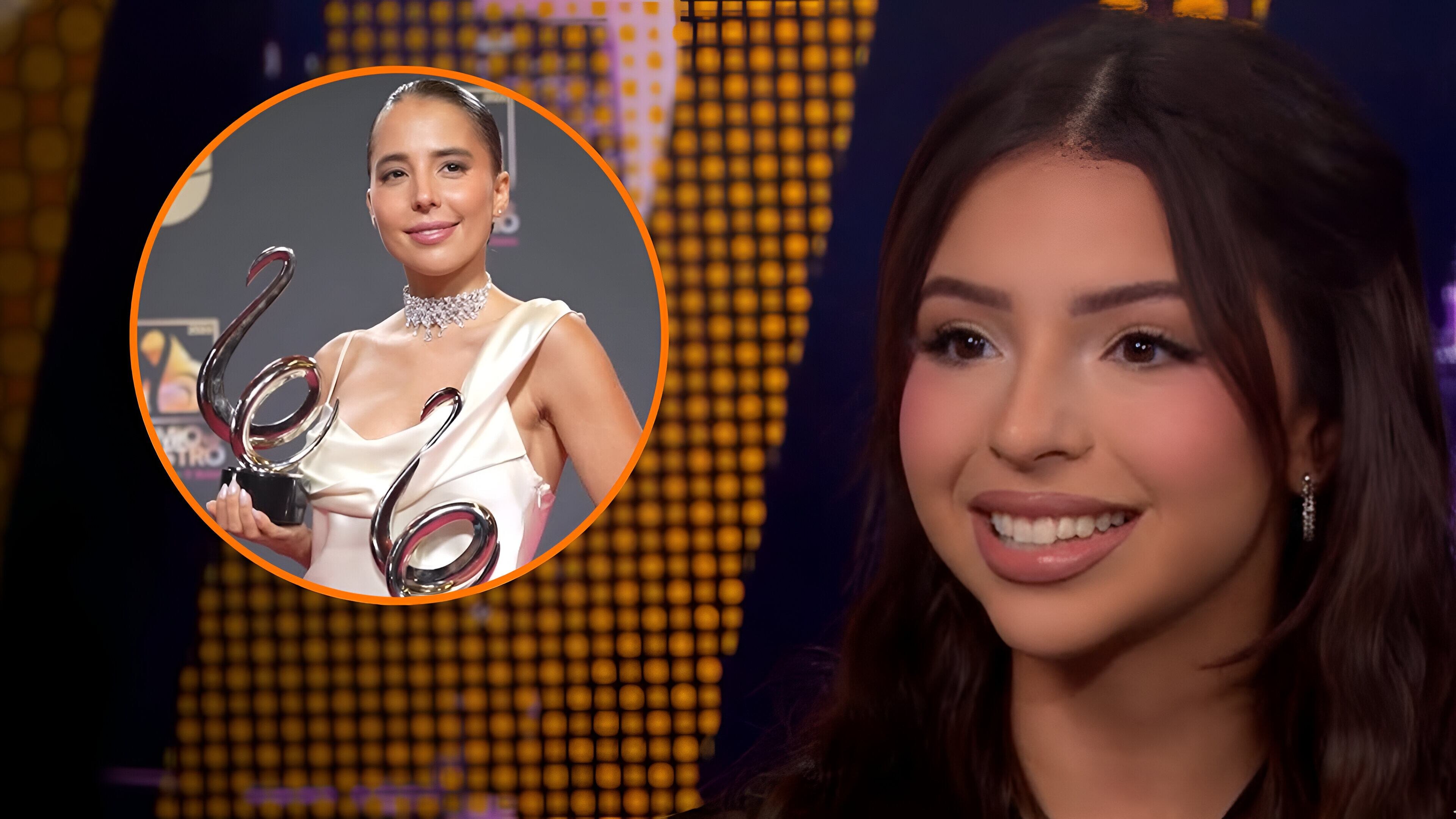 Majo Aguilar y Ángela Aguilar compitieron en mismas categorías en Premios Los Nuestro 2026. (Instagram / CNN / YouTUbe)