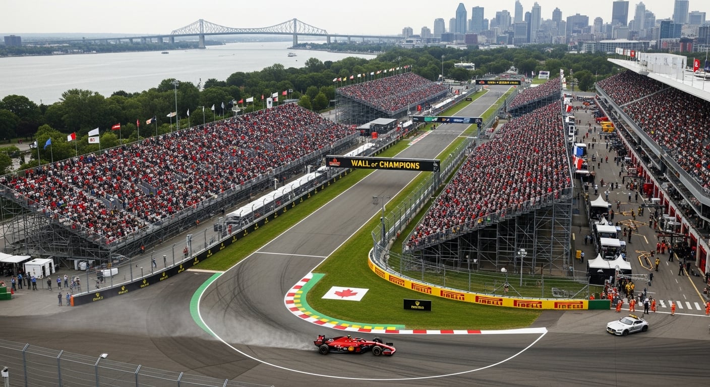 Vista aérea del trazado Gilles Villeneuve de Canadá. (Imagen Ilustrativa Infobae)