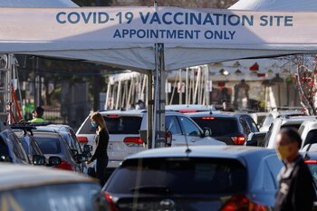 A "vaccination super station", built