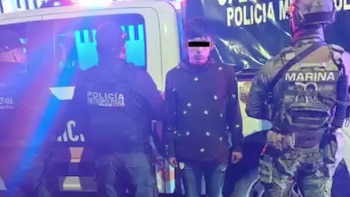 Alias Dragoberto, detenido por la sustracción del menor. Crédito: Seguridad de Ecatepec