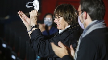 Meerapfel dialogó con el público