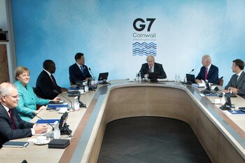 Reunión del G7 en Cornwall,