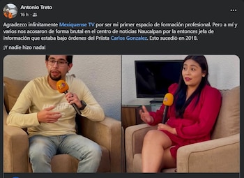 Denuncia extrabajador TV Mexiquense Edomex acoso