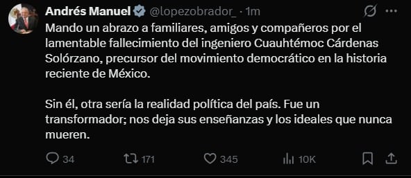 AMLO - CARDENAS. @lopezobrador_