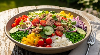 La ensalada de arroz con