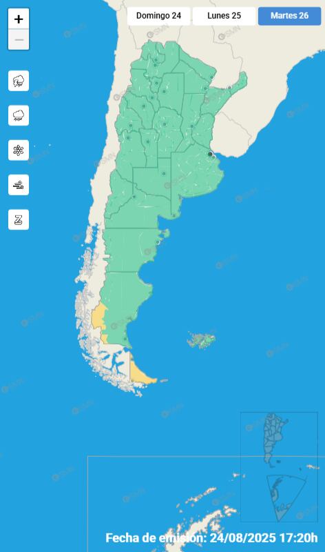 Desde el miércoles la nubosidad aumentará de forma progresiva en la Ciudad de Buenos Aires