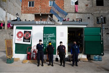 Bomberos Vuluntarios Villa 31 (Foto: Franco Fafasuli)