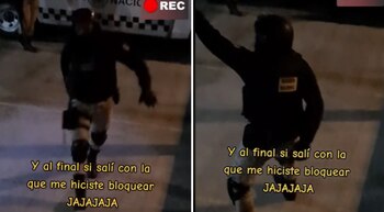 Baile callejero de un soldado