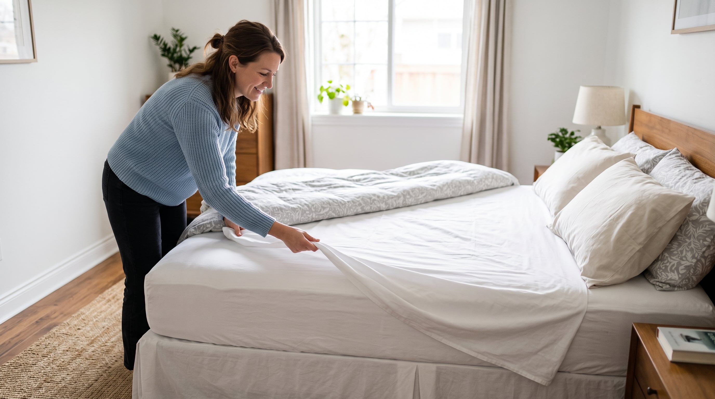 Las sábanas acumulan sudor, células de piel y polvo, y ese material favorece la presencia de ácaros del polvo y alérgenos en la ropa de cama (Imagen Ilustrativa Infobae)