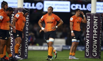 Leonardo Senatore con la camiseta de Jaguares