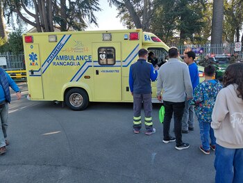 Martín Cicotello fue trasladado en ambulancia tras sufrir una arritmia cardíaca