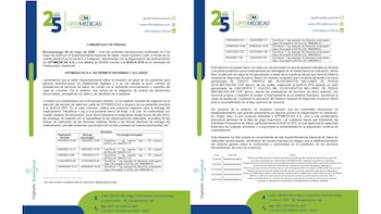 Offimedicas negó fallas en la entrega de medicamentos y aseguró que sus registros muestran dispensaciones el mismo día de la solicitud en el caso de Tacrolimus - crédito Suministrada a Infobae