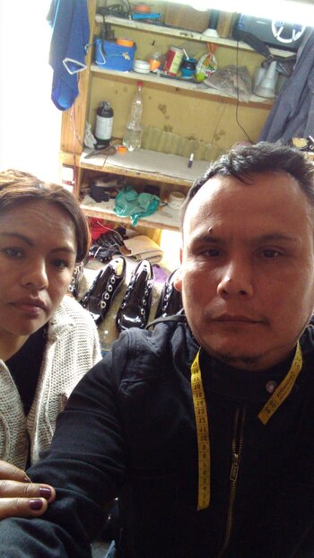 Litzet y Milton en su