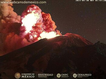 Actividad del Volcán Popocatépetl en