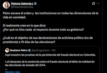 Paloma Valencia le preguntó al